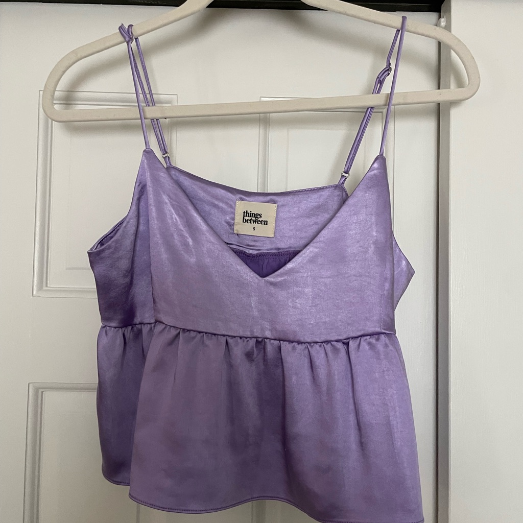 Nwot Lavender Satin Cami Top